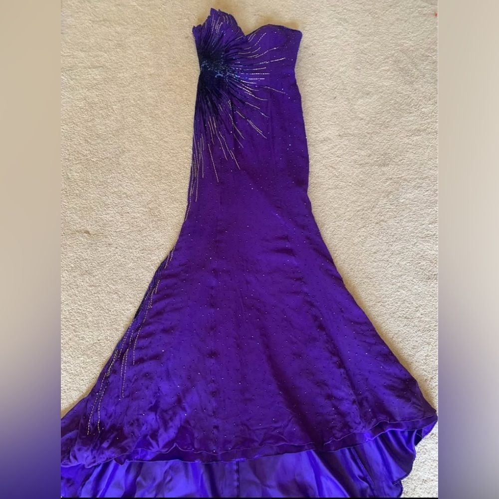Vintage Silk Sequin Gown by Jasz Couture designs by Adagio Bella